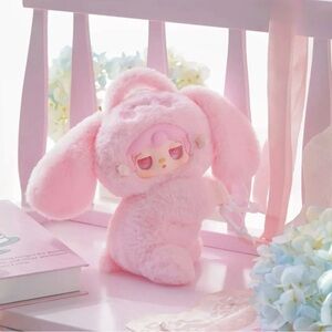Yooki Accompany Plush Crossbody Pink Bunny